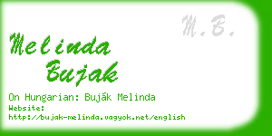 melinda bujak business card