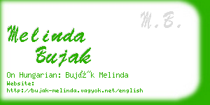 melinda bujak business card